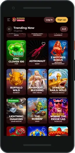 Roman casino app